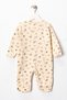Baby Girl Floral Print 3-6-9 Months 3-Piece Cotton Footed Romper - 4