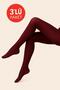 Women's 3 Pack Burgundy Pantyhose Medium Thick Mus Micro 40 Den Opaque Matte Pantyhose
