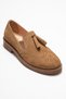 Alex Earth Suede Genuine Leather Tasseled Elastic Women's Loafer Shoes - 3