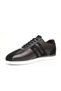 Black and White Nubuck Leather Men's Sneakers - Stylish and Comfortable Men's Sneakers - 5