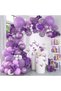 Set 100 baloane stil arc – model violet - 2