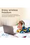 Kids Wireless Headphones with Dual Mic, Wired/Wireless Mode, Volume Limit, AUX Sharing Port - 3