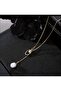 Stylish Minimalist Long Layered Alloy Gold Necklace