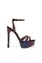 Womens Solace-R Blue Iridescent Heels