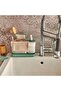 Tidy Up Green Sink Organizer with Soap Dispenser & Sponge Holder – Made in Italy - 5