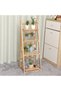 FFD 4 Tier Wood Ladder Shelf - Decorative Pot Stand for Indoor Plants, Multipurpose Display Stand - 2