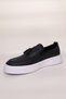 Navy Blue Tassel Leather Men's Sneakers - Stylish and Comfortable Men's Shoes - 5