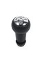 Gear Shift Nut, 5 Speed, Black-Chrome