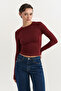 بوردو – بدلة أساسية بأكمام طويلة وياقة دائرية للدراجات - 3