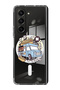 Case for Samsung Galaxy Z Fold 5 Compatible with MagSafe, Shockproof Phone Bumper Cover Hot dog bus