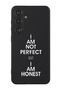 Protective Liquid Silicone Case For Samsung Galaxy S24 (Black) - i am not perfect but i am honest