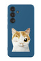 Protective Liquid Silicone Shockproof Case For Samsung Galaxy S24 Plus (Blue) - Cat Wink