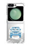 Case for Samsung Galaxy Z Flip 5 Compatible with MagSafe, Shockproof Phone Bumper Cover Jeep