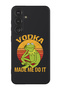 Protective Liquid Silicone Shockproof Case For Samsung Galaxy S24 Plus (Black) - Vodka made me do it