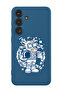 Protective Liquid Silicone Shockproof Case For Samsung Galaxy S24 Plus (Blue) - Cow astronaut