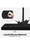 Protective Liquid Silicone Shockproof Case For Samsung Galaxy S24 Ultra (Black) - H& mouse pointer - 4