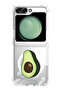Case for Samsung Galaxy Z Flip 5 Compatible with MagSafe, Shockproof Phone Bumper Cover Avacado