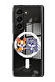 Case for Samsung Galaxy Z Fold 5 Compatible with MagSafe, Shockproof Case Cat & dog friendship