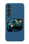 Protective Liquid Silicone Shockproof Case For Samsung Galaxy S24 Plus (Blue) - Starry nights
