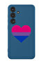 Protective Liquid Silicone Shockproof Case For Samsung Galaxy S24 Plus (Blue) - Heart 1