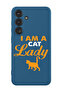 Protective Liquid Silicone Shockproof Case For Samsung Galaxy S24 Plus (Blue) - I am a Cat lady