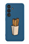 Protective Liquid Silicone Shockproof Case For Samsung Galaxy S24 Plus (Blue) - Dessert Churos