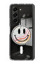 Case for Samsung Galaxy Z Fold 5 Compatible with MagSafe, Shockproof Phone Bumper Cover Smiley