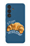 Protective Liquid Silicone Shockproof Case For Samsung Galaxy S24 Plus (Blue) - Croissant B