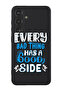 Protective Liquid Silicone Case For Samsung Galaxy S24 Plus (Black) - EVery bad thing has a good