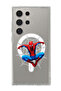 Case for Samsung Galaxy S24 Ultra Compatible with MagSafe, Shockproof Bumper Cover Spiderman web