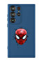 Protective Liquid Silicone Shockproof Case For Samsung Galaxy S24 Ultra (Blue) - Spiderman Face