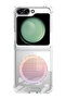 Case for Samsung Galaxy Z Flip 5 Compatible with MagSafe, Shockproof Phone Bumper Cover Linear Light
