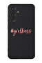 Protective Liquid Silicone Shockproof Case For Samsung Galaxy S24 Plus (Black) - Girl boss 1