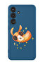 Protective Liquid Silicone Case For Samsung Galaxy S24 Plus (Blue) - Camel wearing goggles