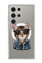 Case for Samsung Galaxy S24 Ultra Compatible with MagSafe, Shockproof Bumper Cover swag cat