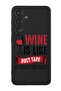 Protective Liquid Silicone Case For Samsung Galaxy S24 Plus (Black) - Wine is like duct tape black