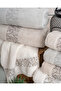 Buldan Production Dowry Luxury Jacquard Garden 4-Piece Bath Towel I 70X140 - 4
