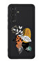Protective Liquid Silicone Shockproof Case For Samsung Galaxy S24 Plus (Black) - leaves