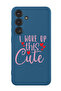 Protective Liquid Silicone Shockproof Case For Samsung Galaxy S24 Plus (Blue) - i woke up this cute