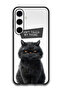 Protective Case For Samsung Galaxy S24 FE Dont Touch My Phone Cat