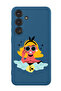 Protective Liquid Silicone Shockproof Case For Samsung Galaxy S24 Plus (Blue) - Girl power goggles