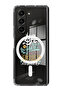 Case for Samsung Galaxy Z Fold 5 Compatible with MagSafe, Shockproof Bumper Case life is short