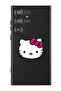 Protective Liquid Silicone Shockproof Case For Samsung Galaxy S24 Ultra (Black) - Hello Kitty