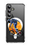 Case for Samsung Galaxy S24 Plus Compatible with MagSafe, Shockproof Cover Astronaut riding Bike