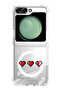 Case for Samsung Galaxy Z Flip 5 Compatible with MagSafe, Shockproof Phone Bumper Cover 3 Hearts