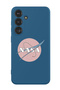 Protective Liquid Silicone Shockproof Case For Samsung Galaxy S24 Plus (Blue) - Nasa Pink