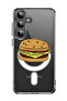 Case for Samsung Galaxy S24 Plus Compatible with MagSafe, Shockproof Bumper Cover Burger
