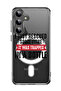 Case for Samsung Galaxy S24 Compatible with MagSafe, Shockproof Cover Wine trapped in bottle black