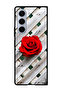 Protective Case Anti Scratch Shock Proof Bumper Cover For Samsung Galaxy Z Fold 6 rose_fence_wall