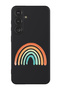 Protective Liquid Silicone Shockproof Case For Samsung Galaxy S24 Plus (Black) - Rainbow